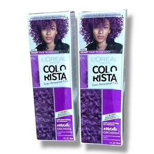 L'Oreal ColoRista Semi Permanent  Hair Color Metallic Orchid 2 Pack